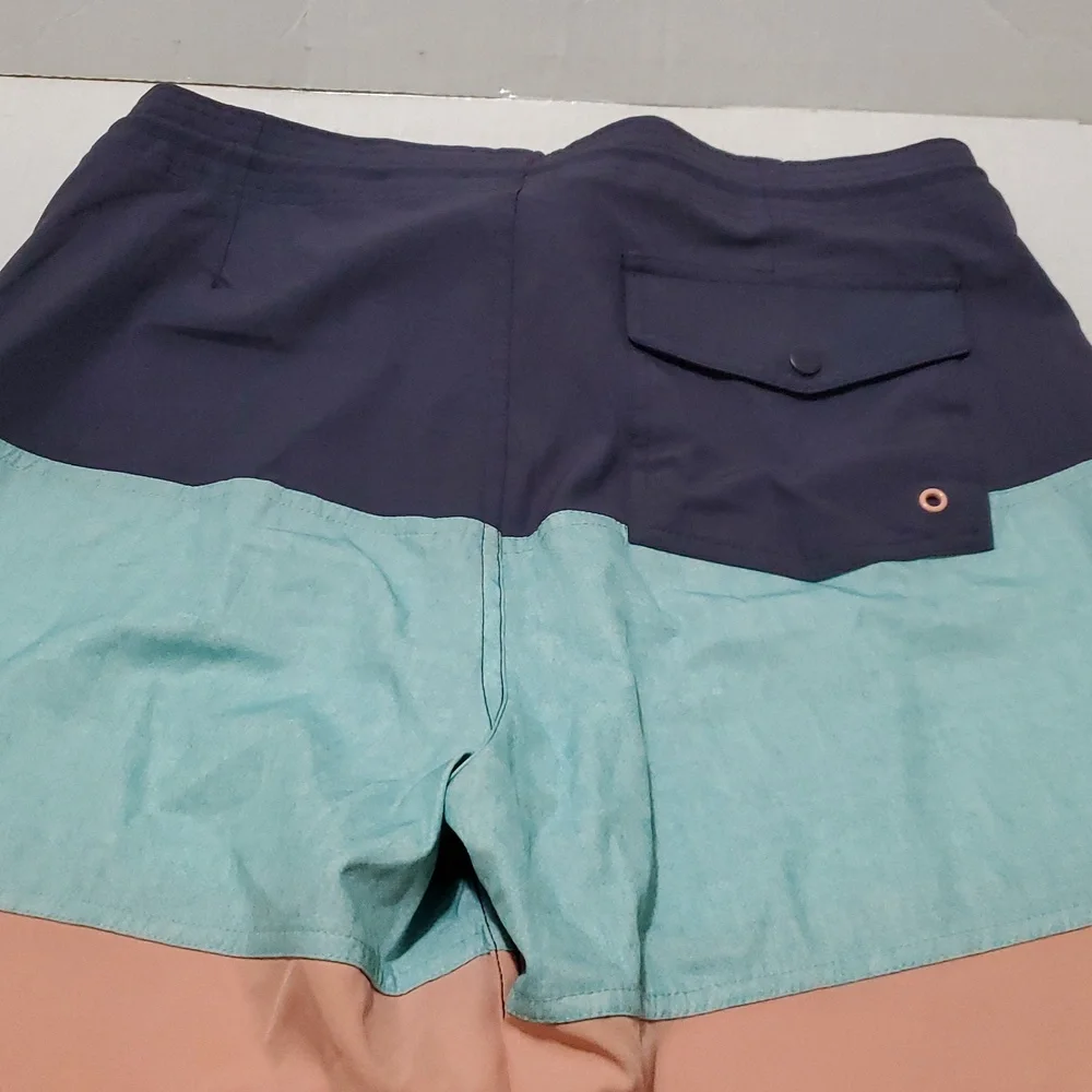 Old Navy Californis Colorblock Boardwalk Surfer Swim Shorts 34